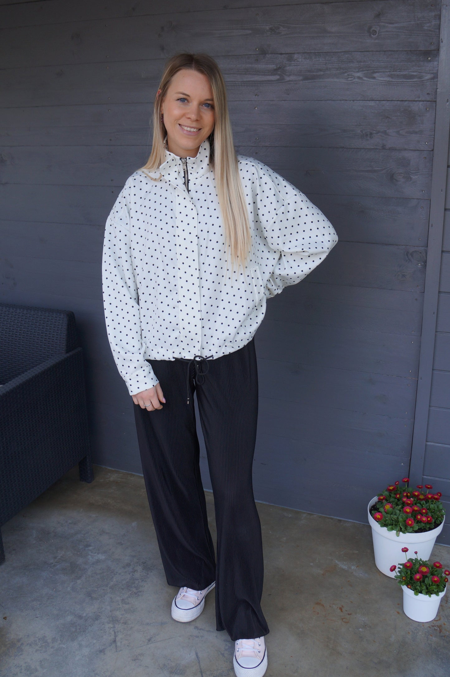 Veste Polka - Blanche