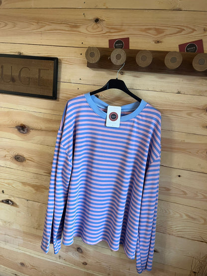 T-shirt Loua - Bleu/rose bébé