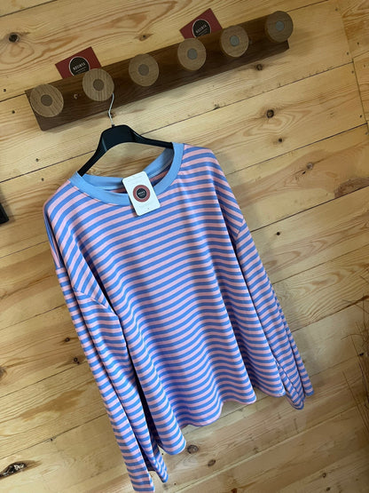 T-shirt Loua - Bleu/rose bébé