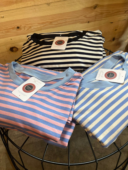 T-shirt Loua - Bleu/rose bébé