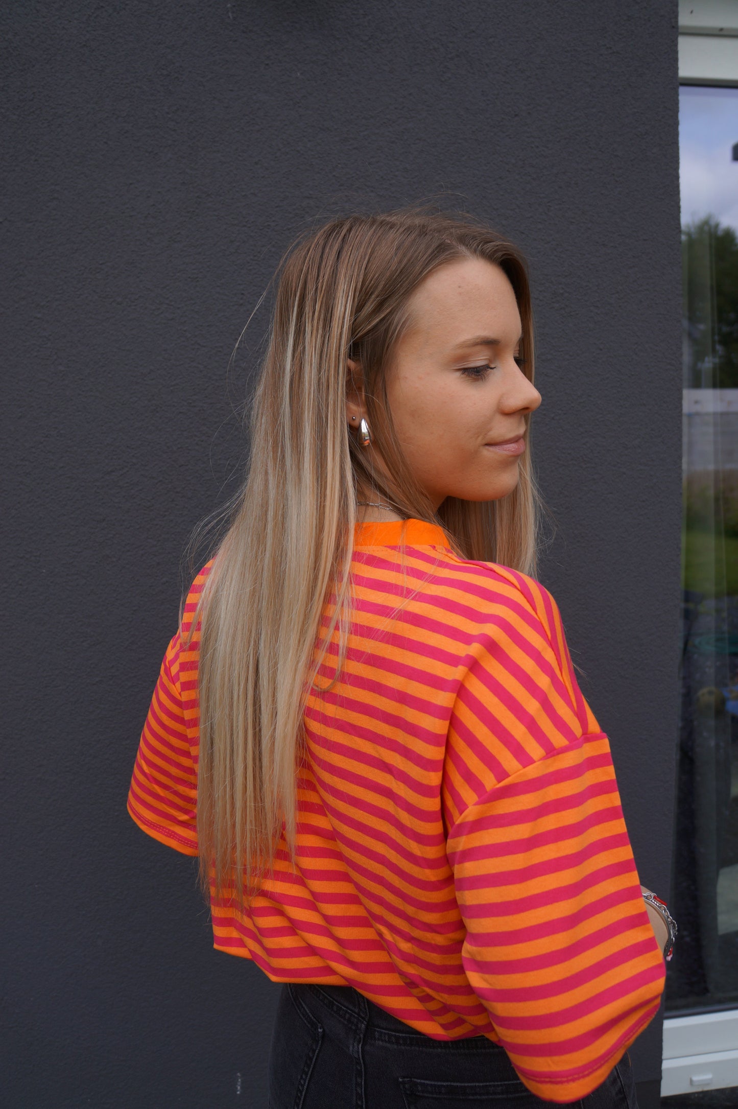 T-shirt Loua Orange - Manches courtes