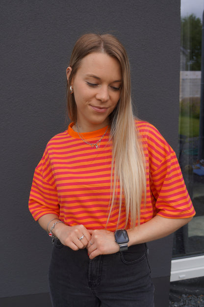 T-shirt Loua Orange - Manches courtes