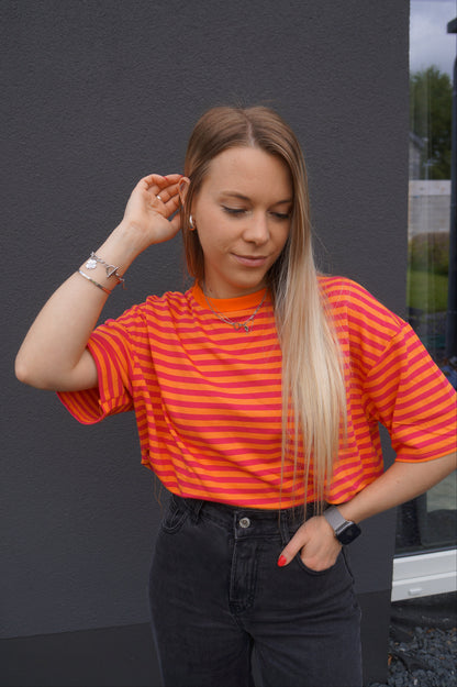 T-shirt Loua Orange - Manches courtes
