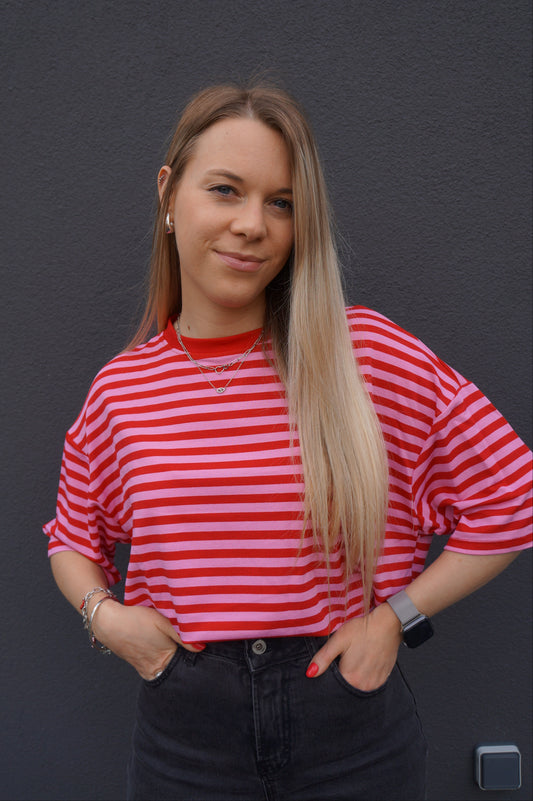 T-shirt Loua Rouge - Manches courtes