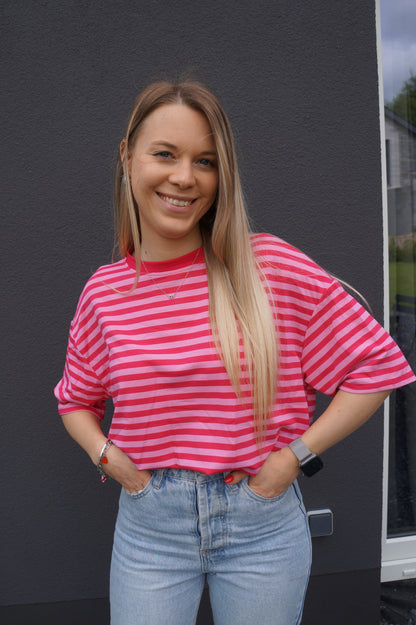 T-shirt Loua Fuchsia - Manches courtes