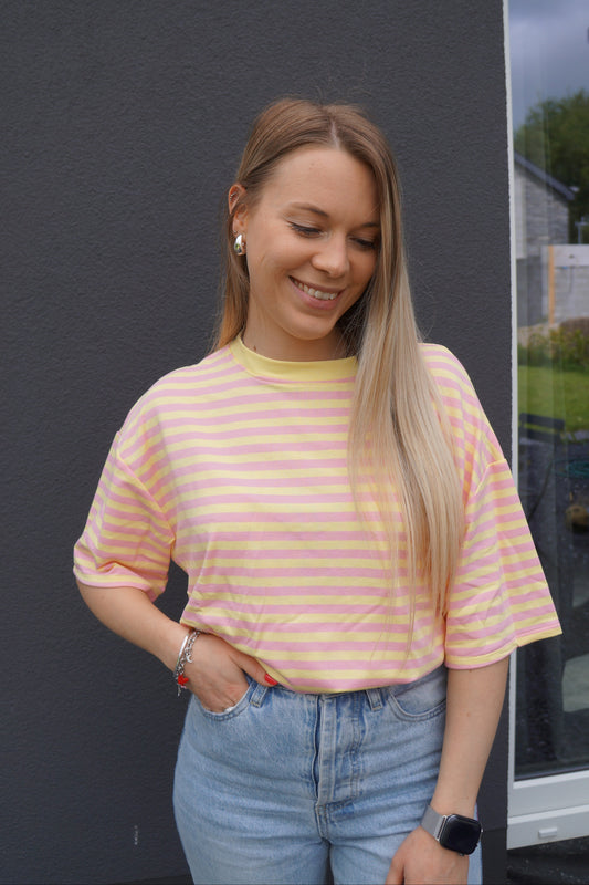 T-shirt Loua Jaune - Manches courtes