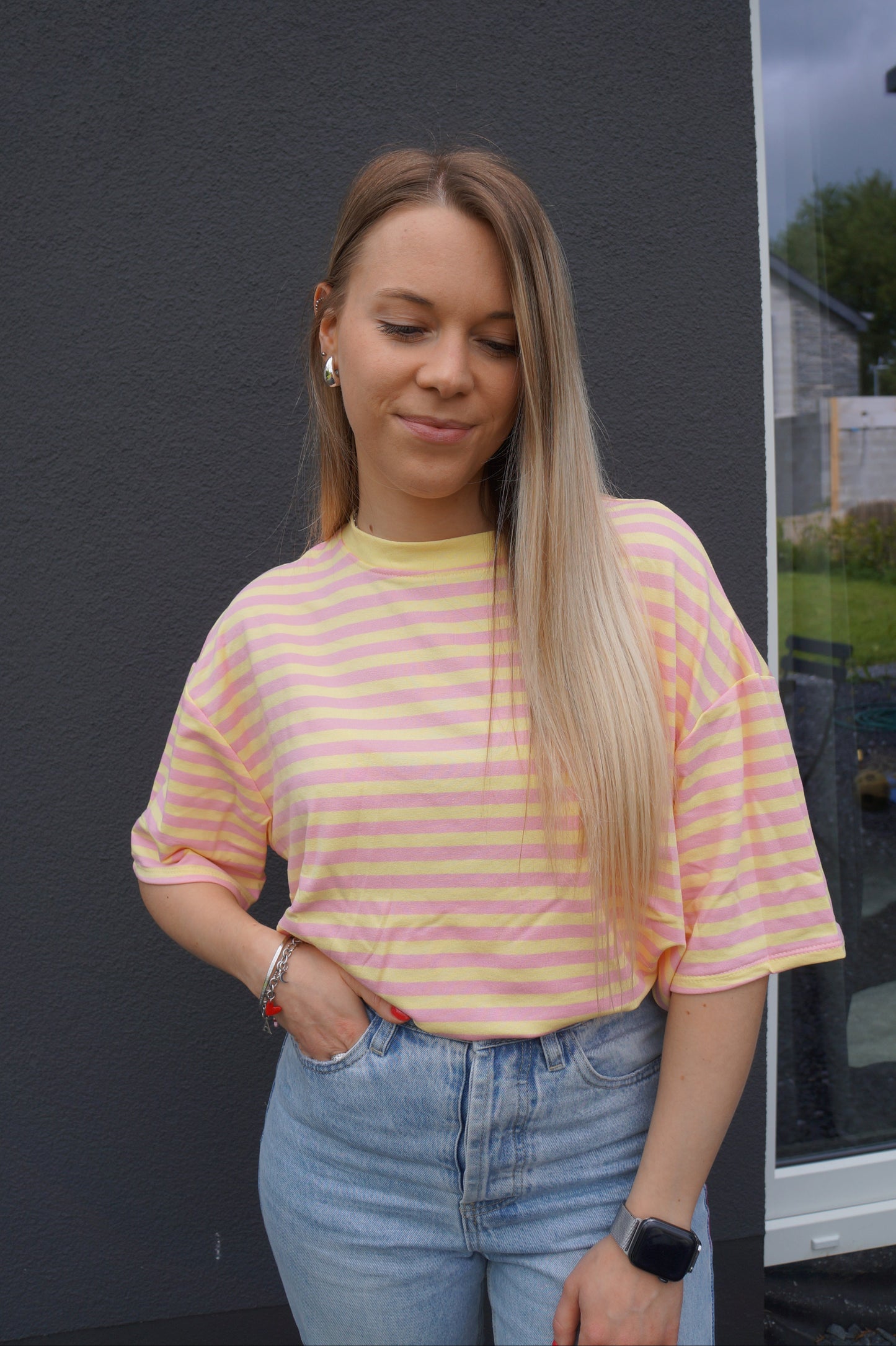 T-shirt Loua Jaune - Manches courtes