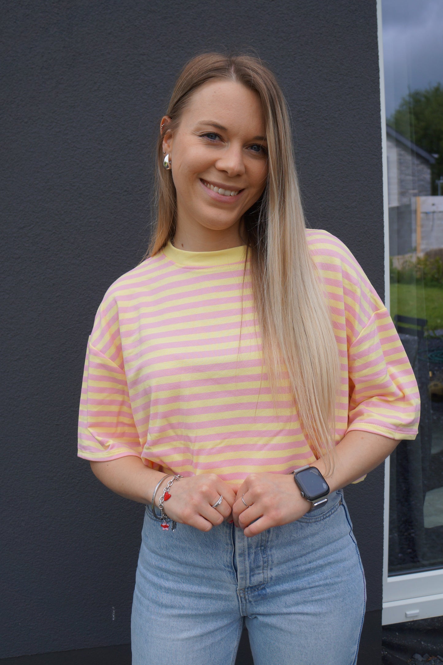 T-shirt Loua Jaune - Manches courtes