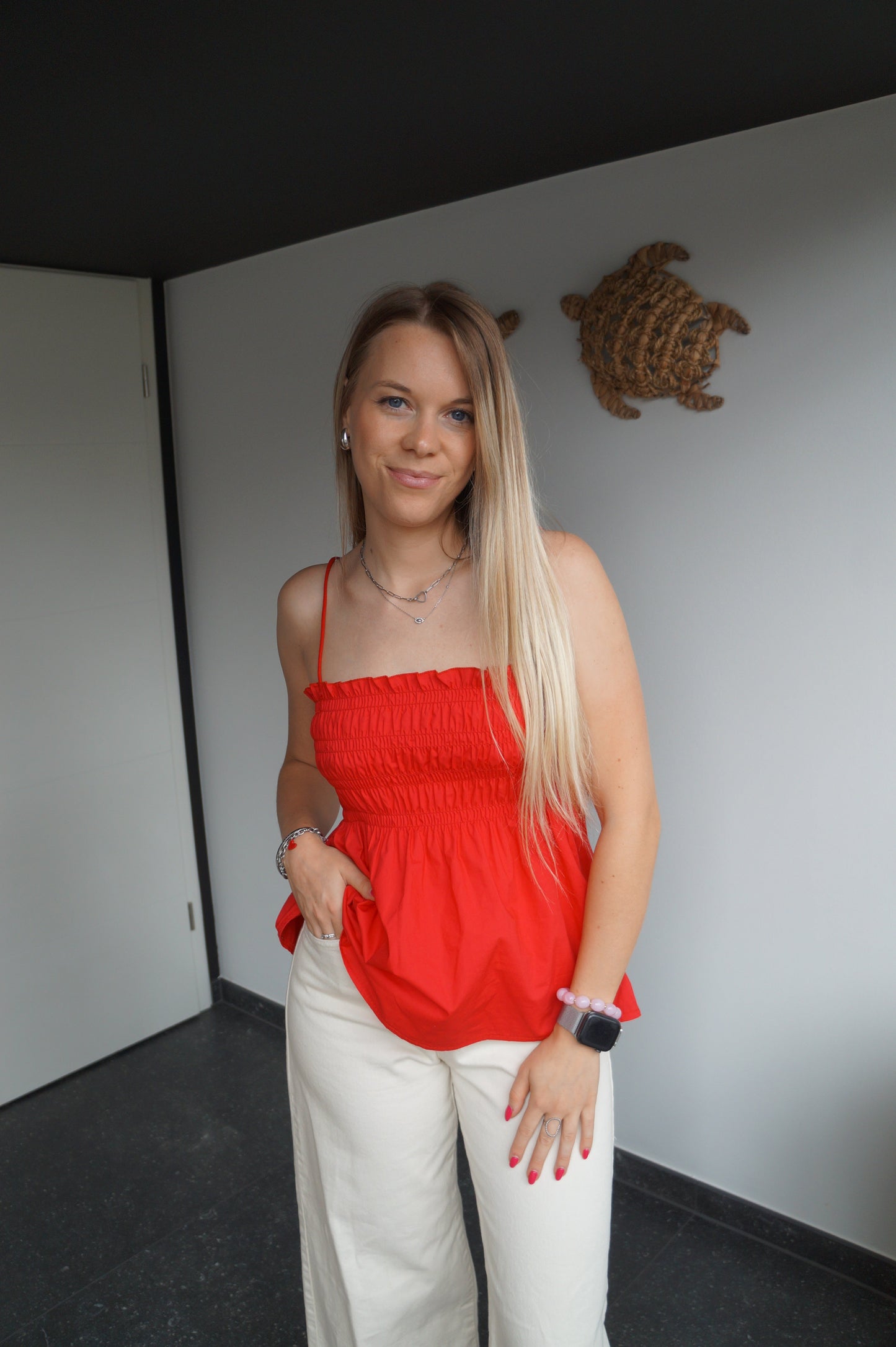 Top Léonie - Rouge