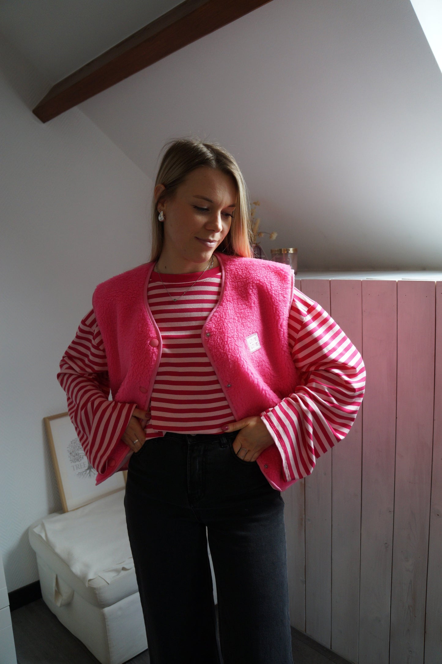 Gilet Lola - Rose