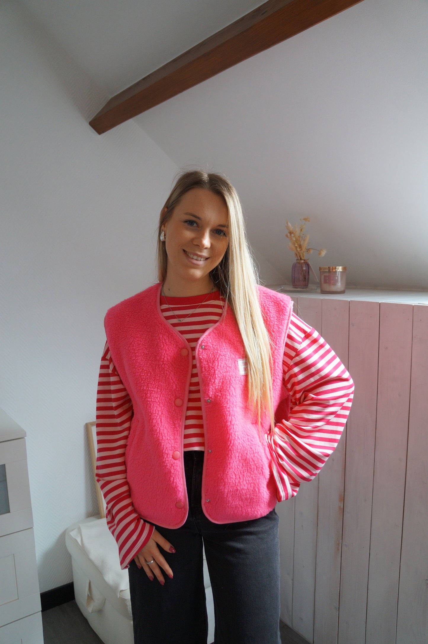 Gilet Lola - Rose