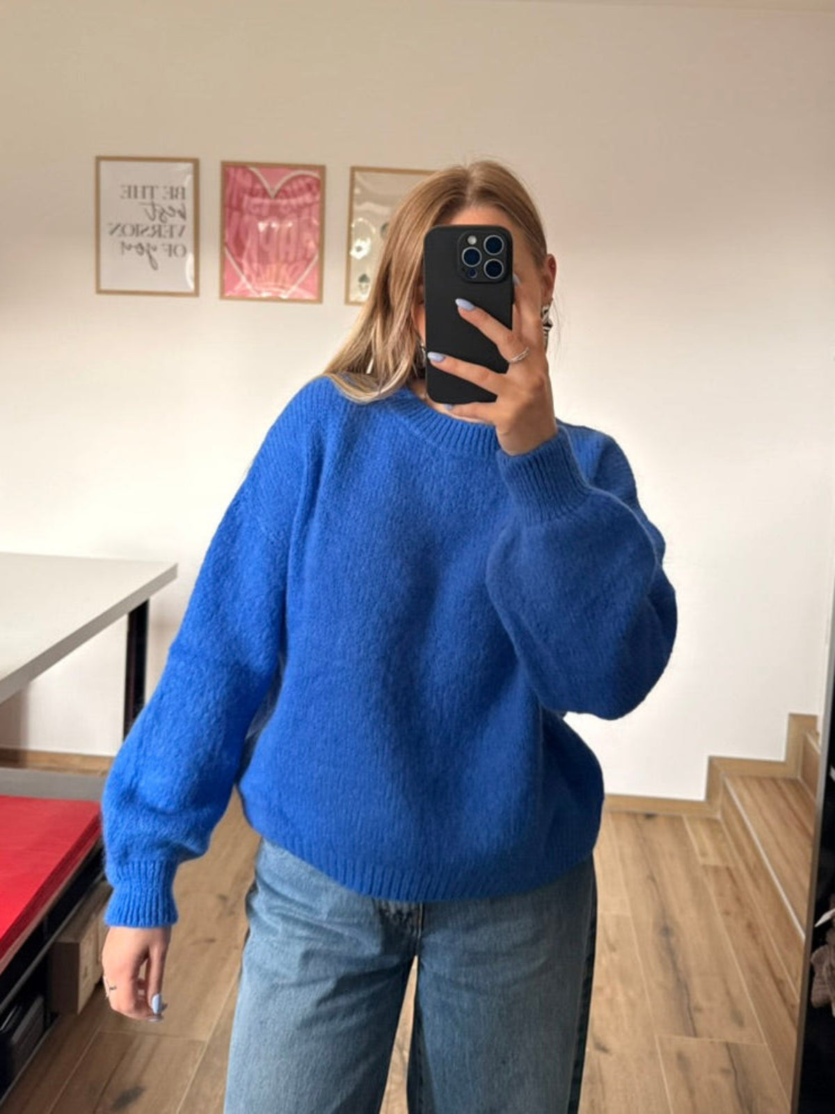 Pull bleu 
