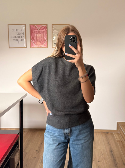 Pull chauve souris gris 
