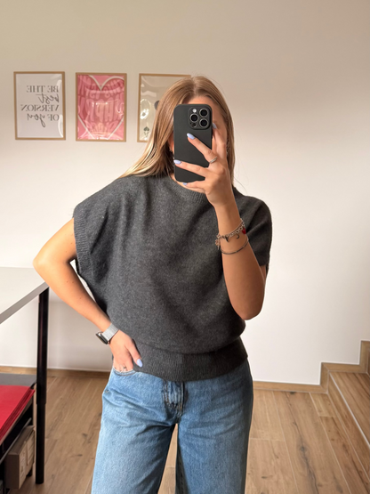 Pull chauve souris gris 
