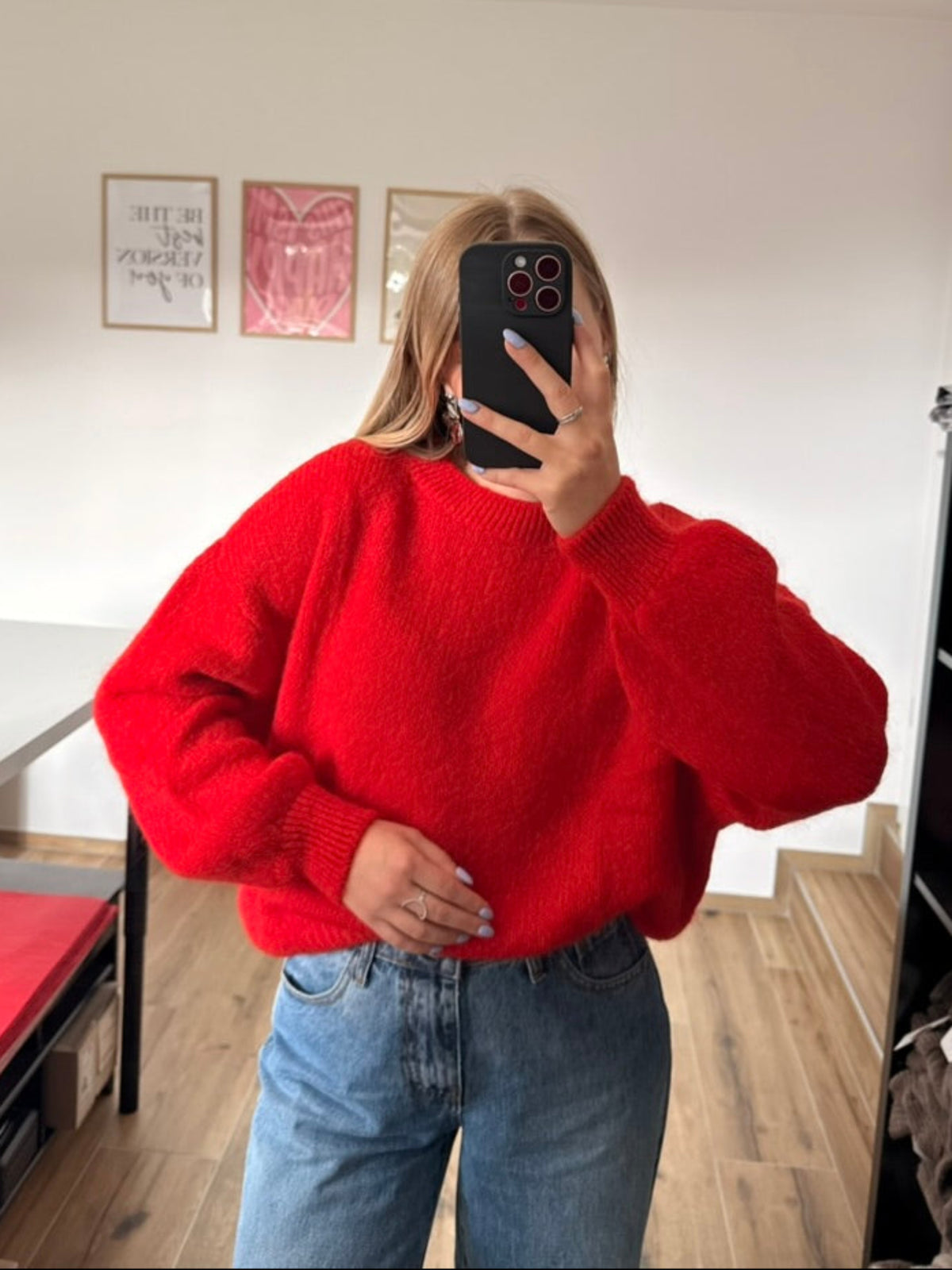 Pull rouge 