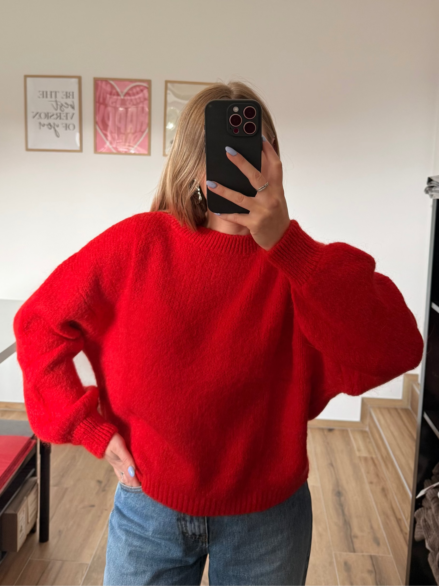 Pull rouge 