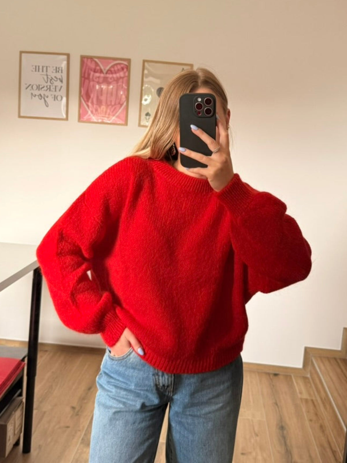 Pull rouge 