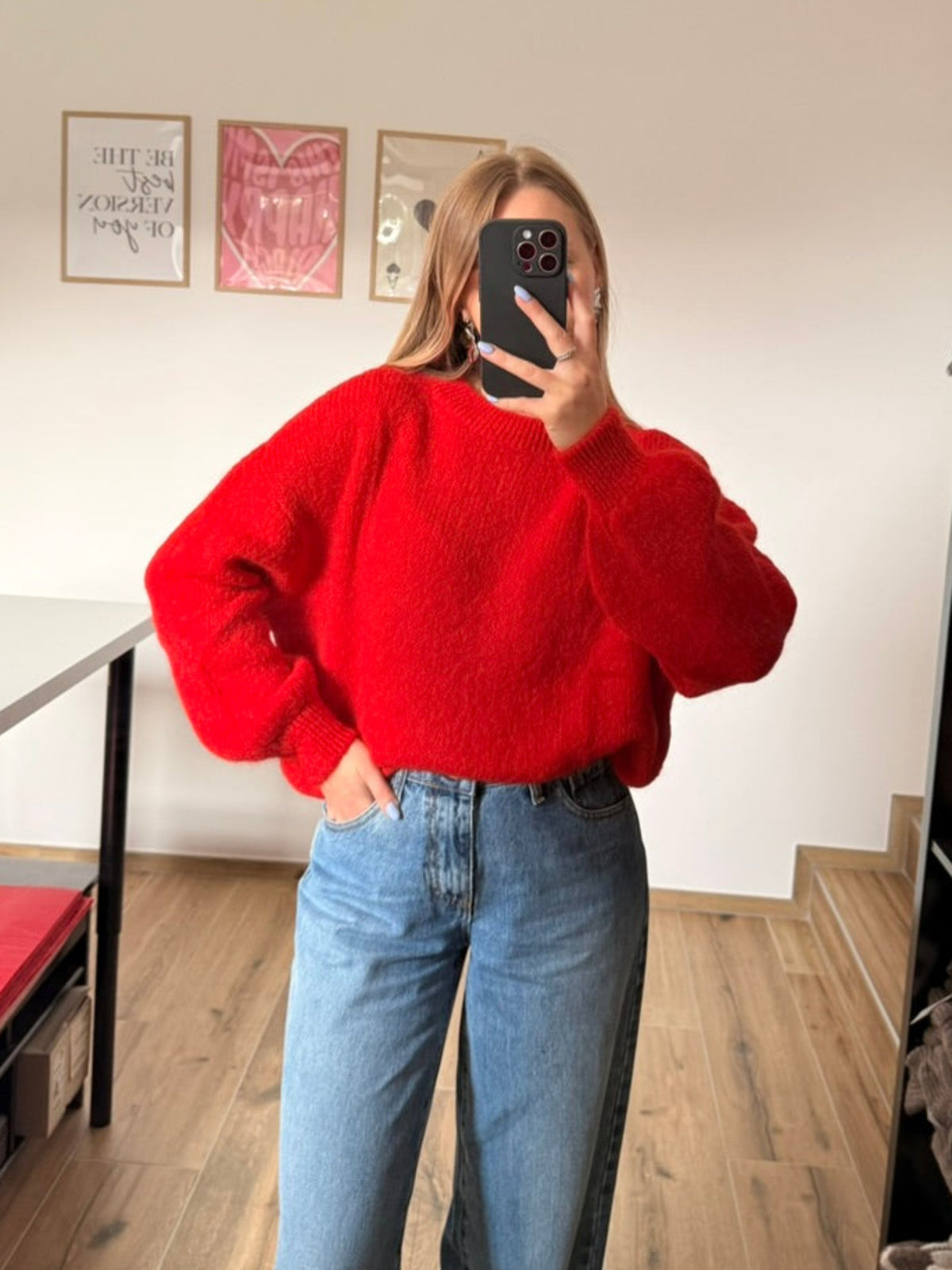 Pull rouge 