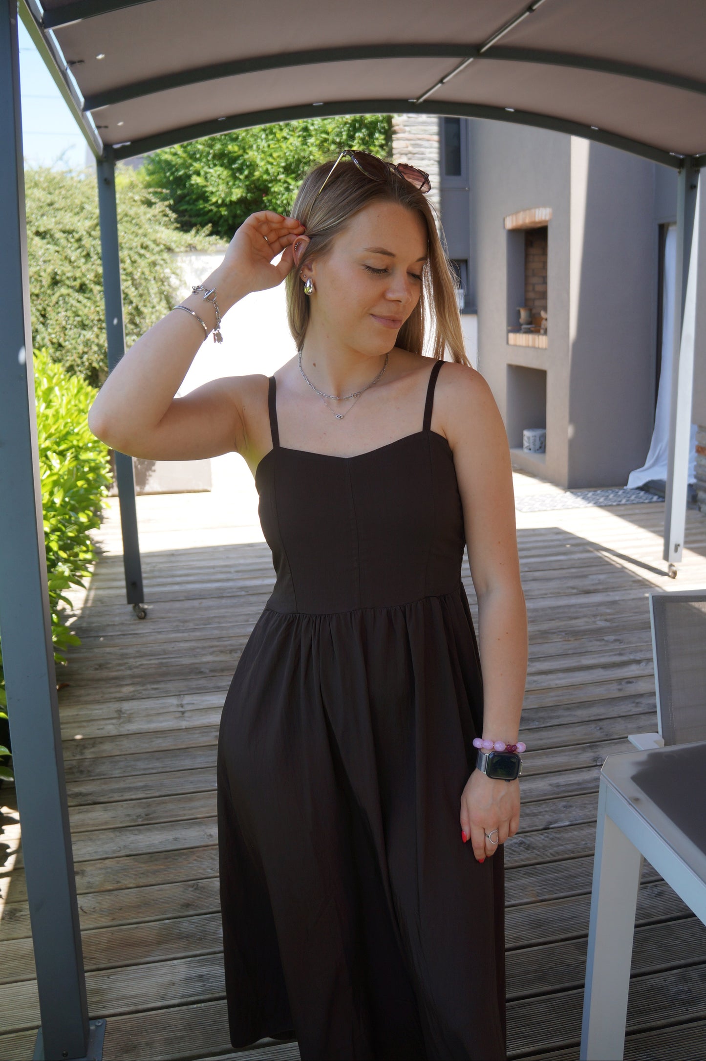 Robe longue Sylvie - Marron
