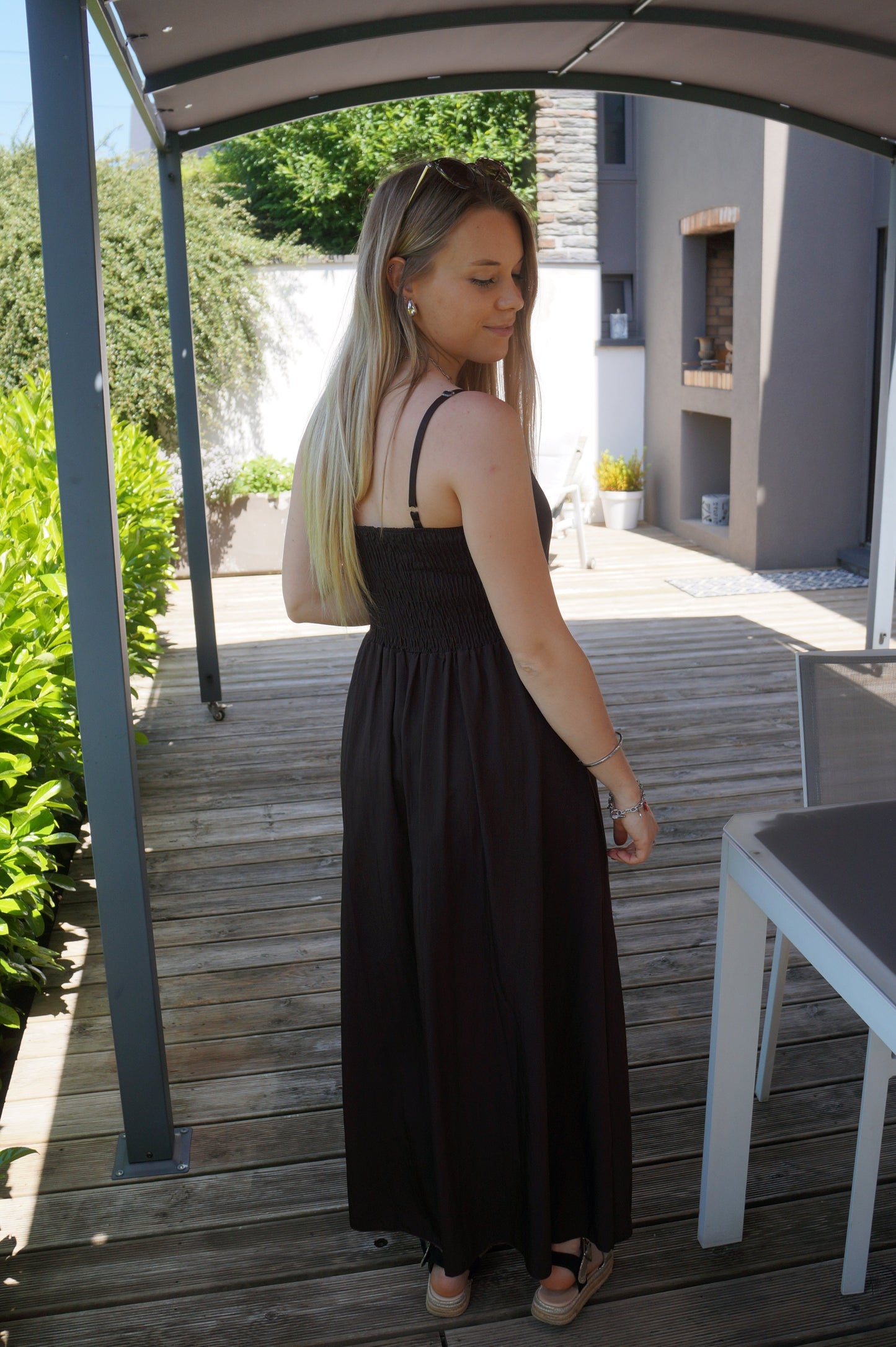 Robe longue Sylvie - Marron