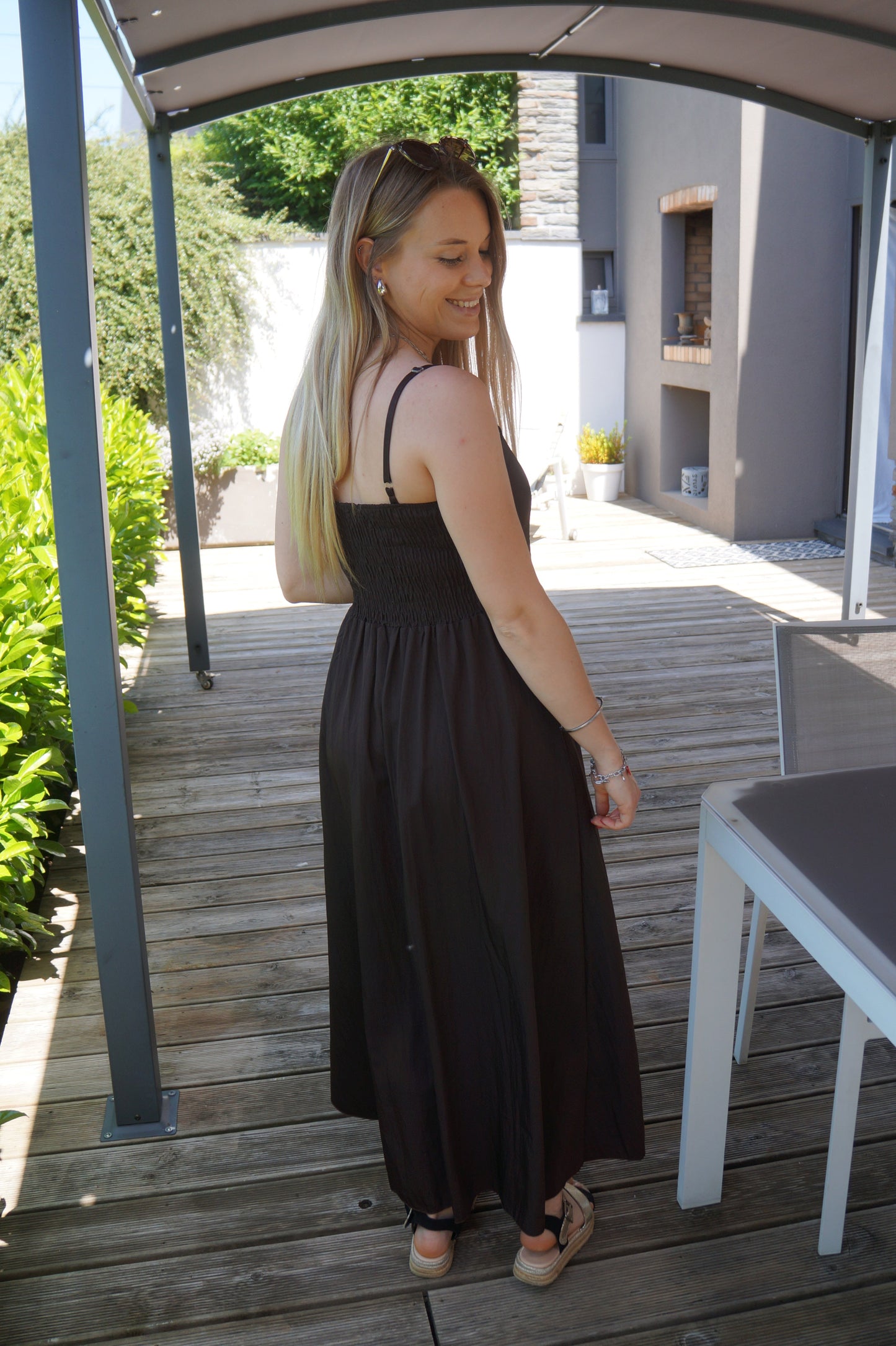 Robe longue Sylvie - Marron