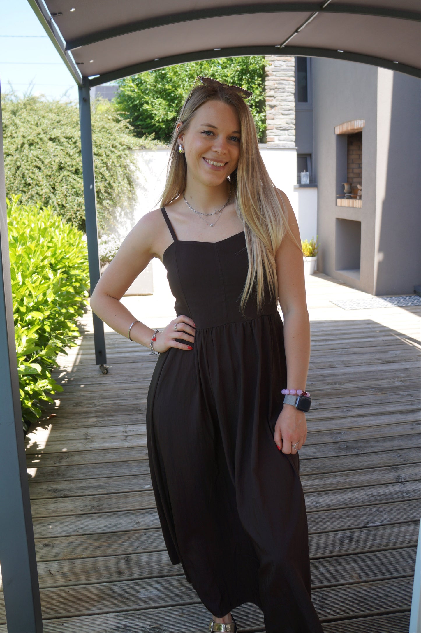 Robe longue Sylvie - Marron