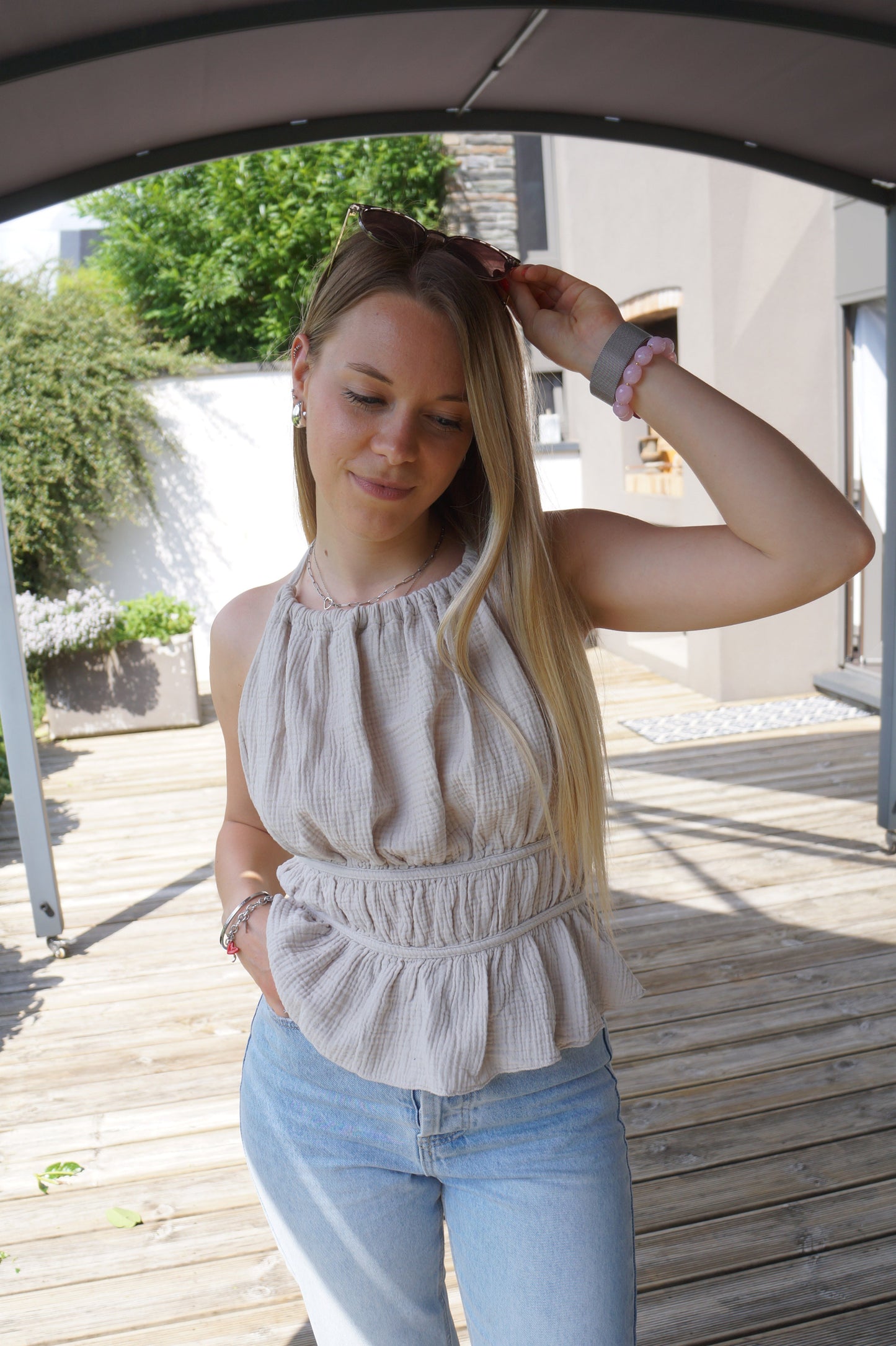 Top Bonnie - en gaze de coton