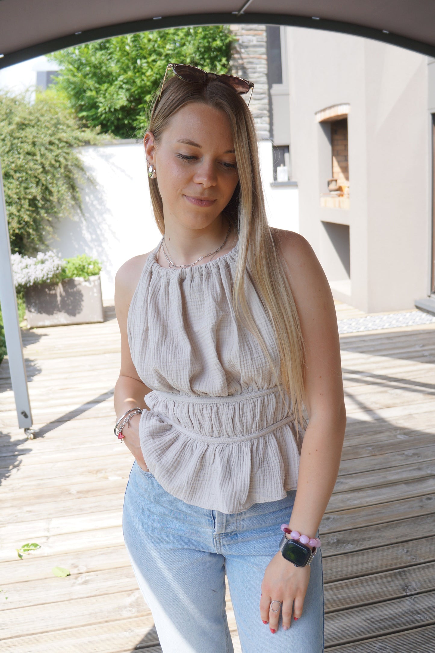 Top Bonnie - en gaze de coton