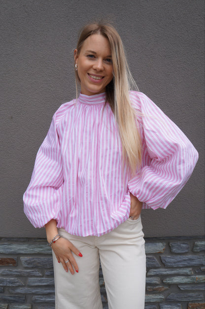 Blouse à noeud Moa - Rayée